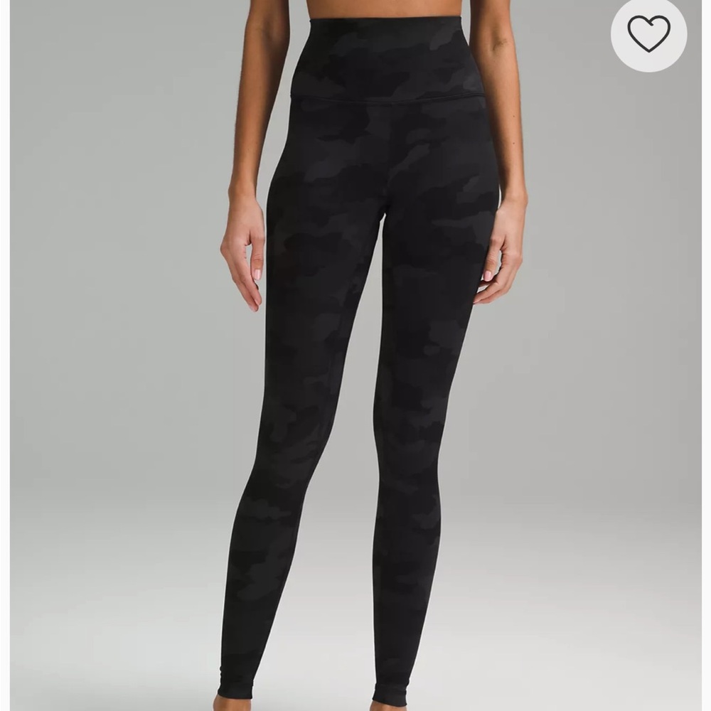 Lululemon Align Black Camouflage Leggings